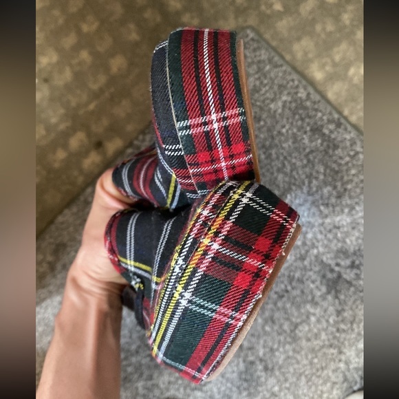 Platform Tartan Plaid Slip On Vans - Picture 4 of 6